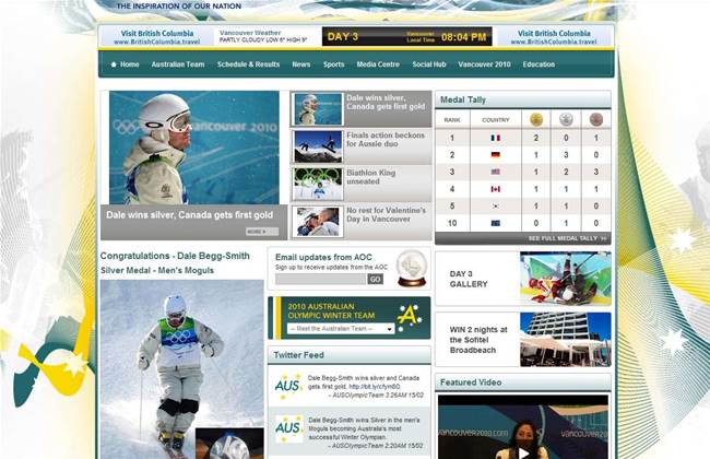 Silver medal drives spike on Olympics site