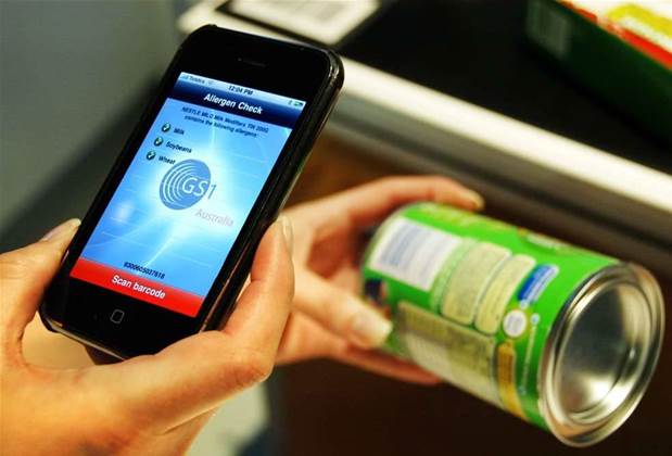 Smartphone app scans barcodes for food allergens