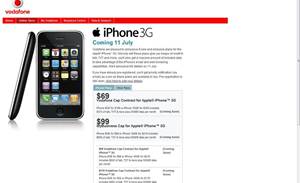 Vodafone accidentally announces iPhone plans 