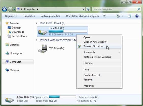 First look at Windows 7 security
