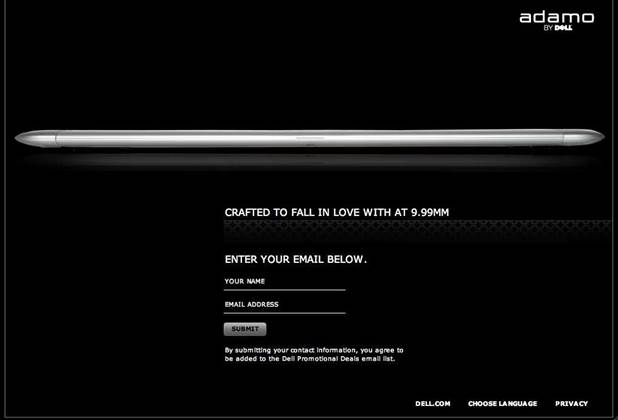 Dell puts out teaser on ultra-thin Adamo laptop