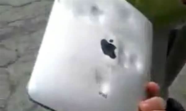 Video: Apple iPad explodes, blends and is beaten