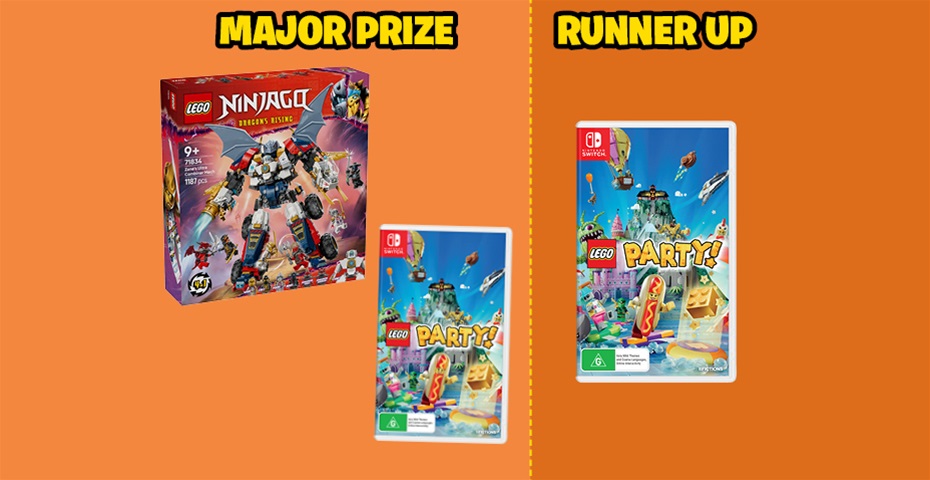 K-ZONE FEB/MAR’26 LEGO PARTY! FOR SWITCH VIDEOGAME AND LEGO NINJAGO RISING DRAGON PRIZE PACK GIVEAWAY