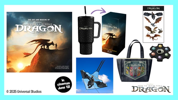 TOTAL GIRL JUL &#8216;25 A HOW TO TRAIN YOUR DRAGON MOVIE MERCH PACK GIVEAWAY