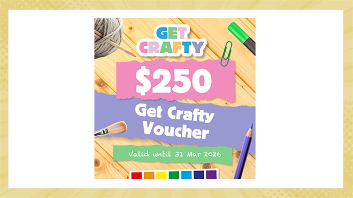 TOTAL GIRL JAN&#8217;25 A $250 GET CRAFTY VOUCHER GIVEAWAY