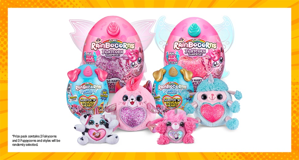 TOTAL GIRL AUG&#8217;21 A ZURU RAINBOCORNS PRIZE PACK GIVEAWAY
