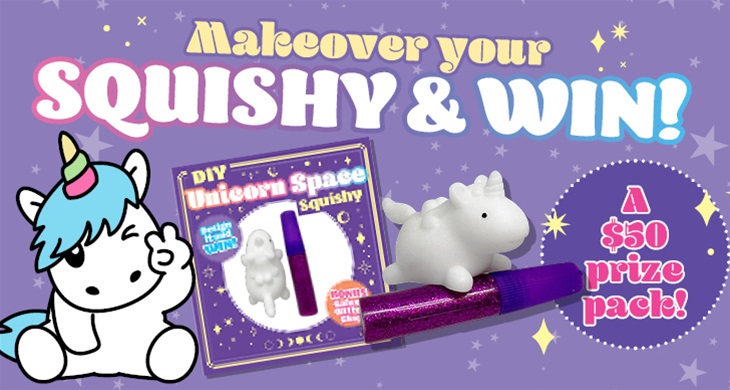 TOTAL GIRL OCT&#8217;22 DIY UNICORN SPACE SQUISHY & WIN