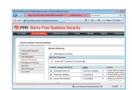 trend micro worryfree business security update server