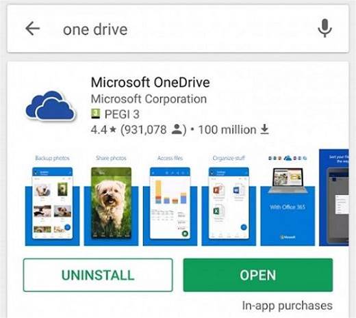 how to download onedrive files on an android phone