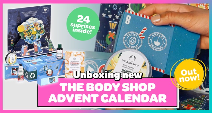 Shh... Sneak a peek inside the NEW Body Shop 2022 advent calendar! Shh... Sneak a peek inside the NEW Body Shop 2022 advent calendar!