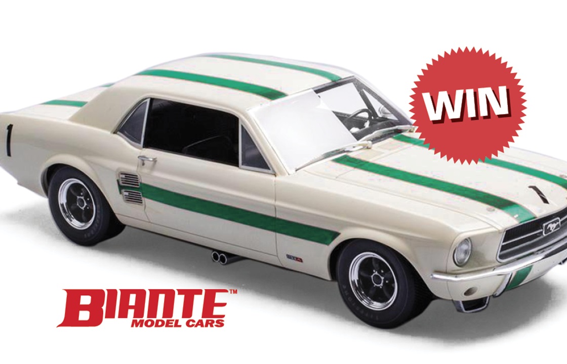 Win this 1:18 scale Ford Mustang from Biante Model Cars
