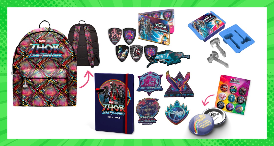 TOTAL GIRL AUG&#8217;22 A THOR: LOVE AND THUNDER MOVIE MERCH PRIZE PACK GIVEAWAY