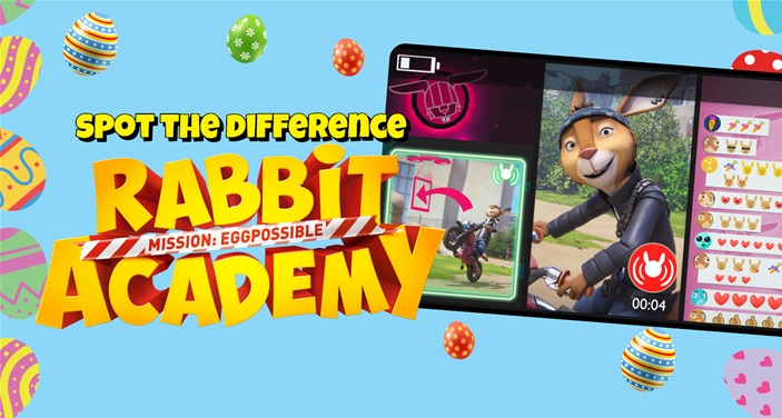 Mission eggpossible! Rabbit Academy spot the difference Mission eggpossible! Rabbit Academy spot the difference