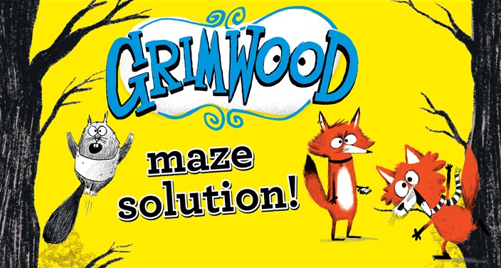 Make it to Grimwood! (SPOILERS: Maze answer revealed!)