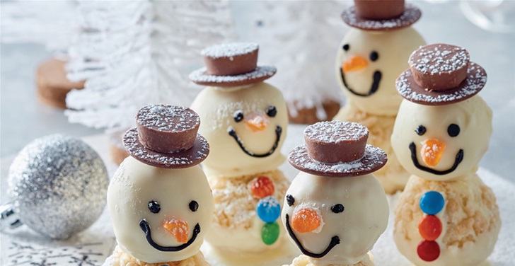 White Crackle Snowmen Recipe White Crackle Snowmen Recipe