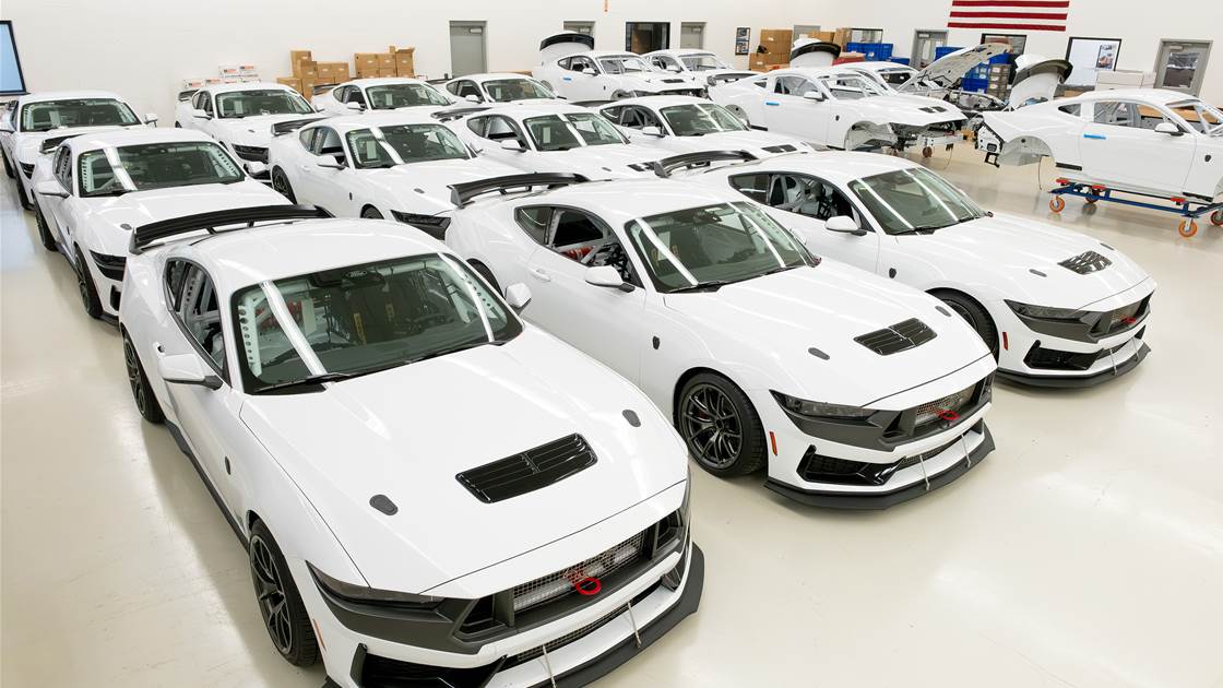 Mustang Cup cars on their way down under Mustang Cup cars on their way down under