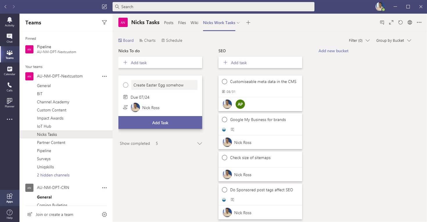teams task management software channel academy