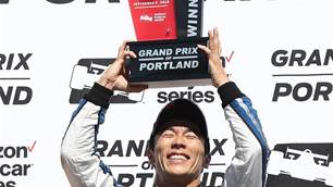 Sato wins Portland Indy