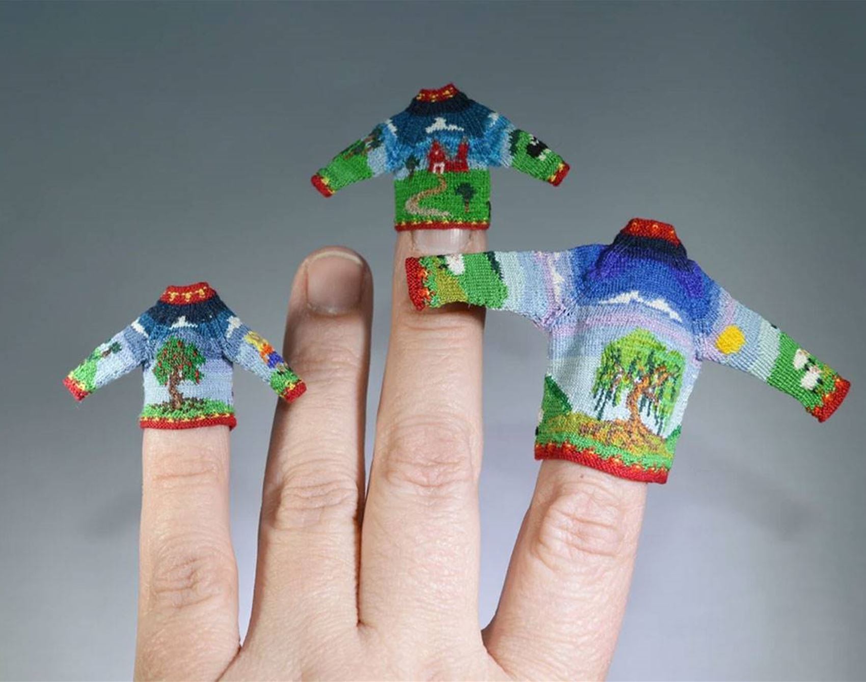 althea crome's teeny-tiny knitted jumpers