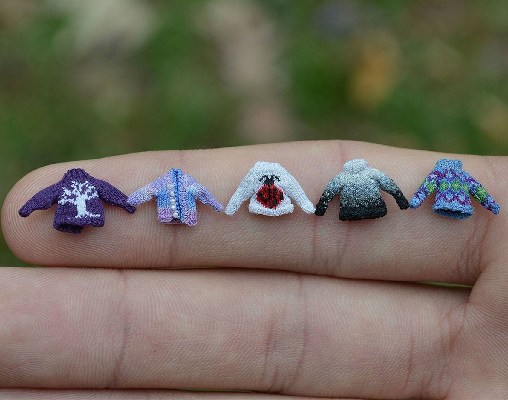 althea crome's teeny-tiny knitted jumpers