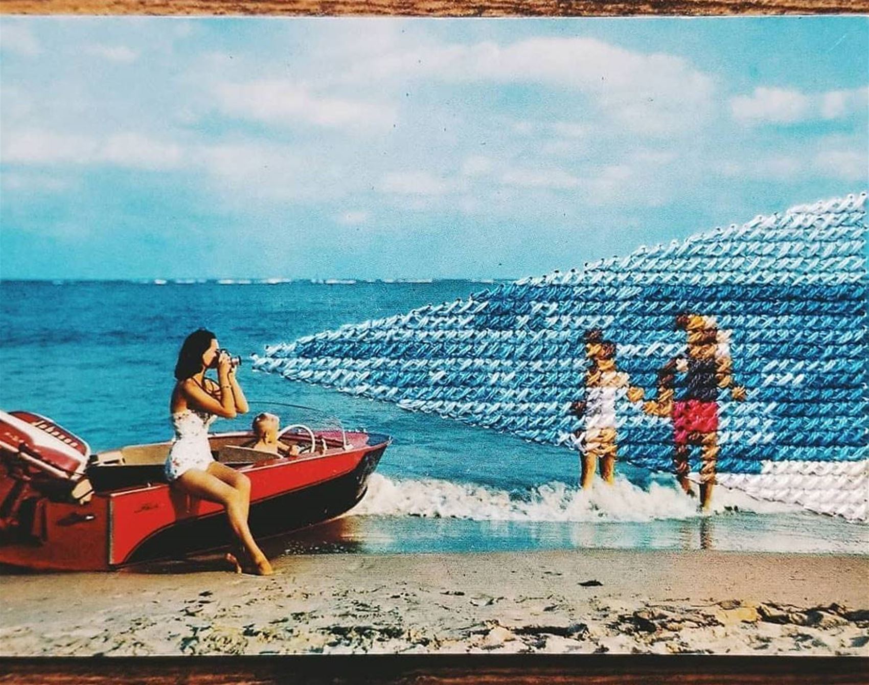 han cao’s embroidered photographs