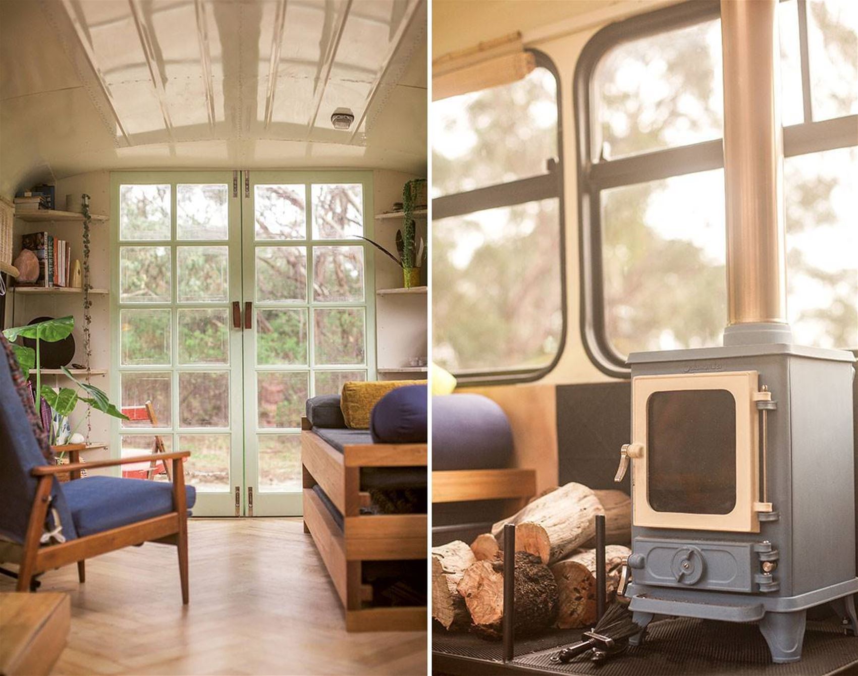 homebodies: emma bäcklund lives in a converted school bus
