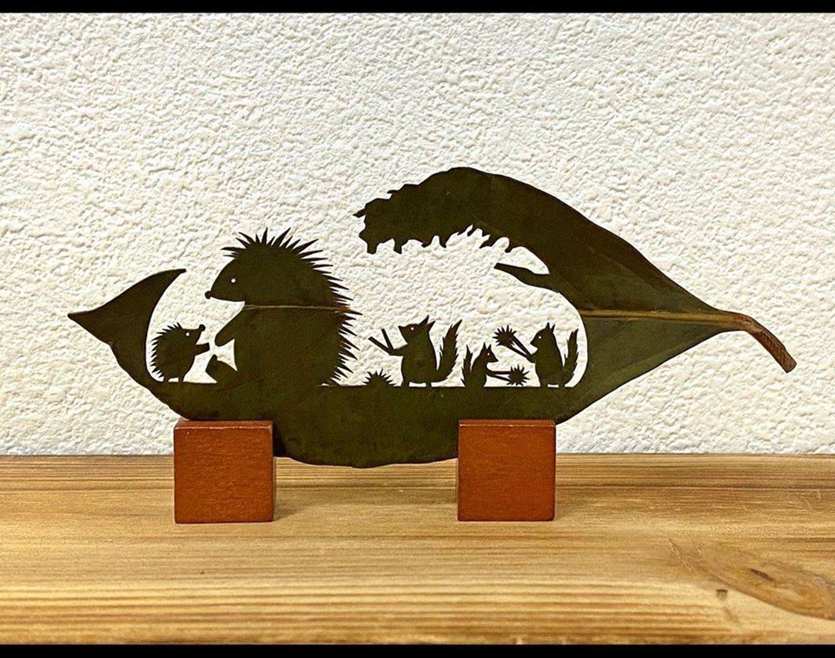leafy papercut art
