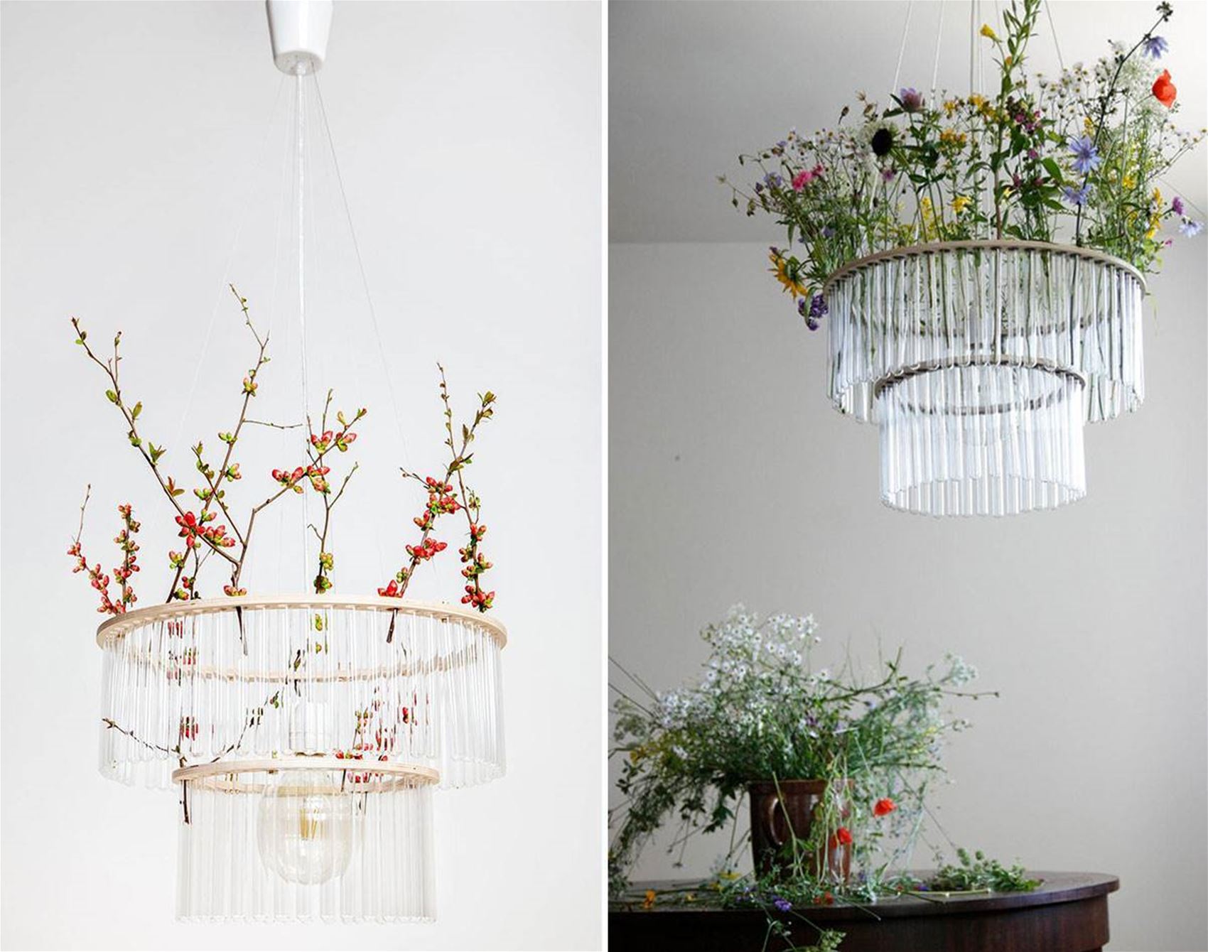 the test tube chandelier