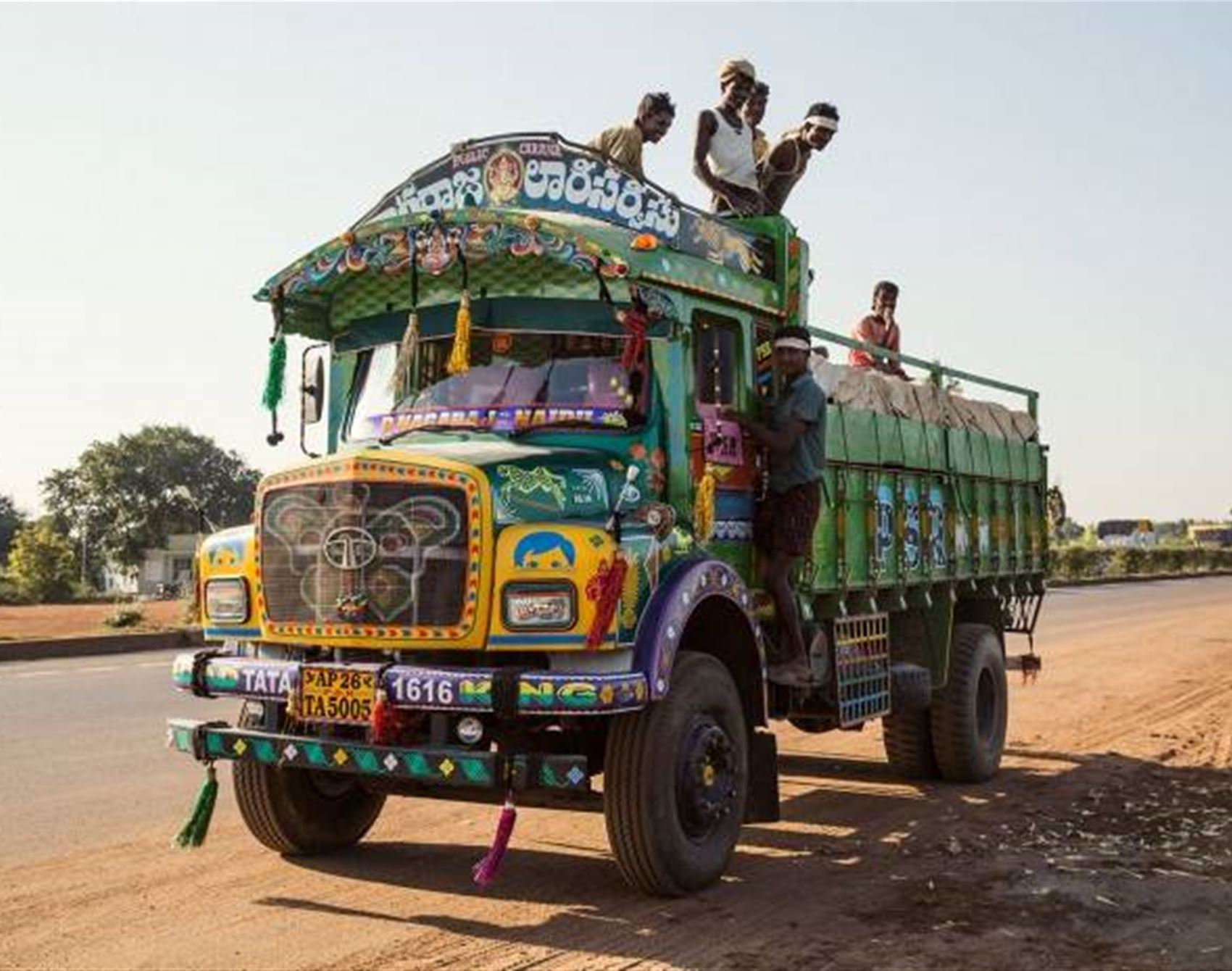 the decorated trucks of india