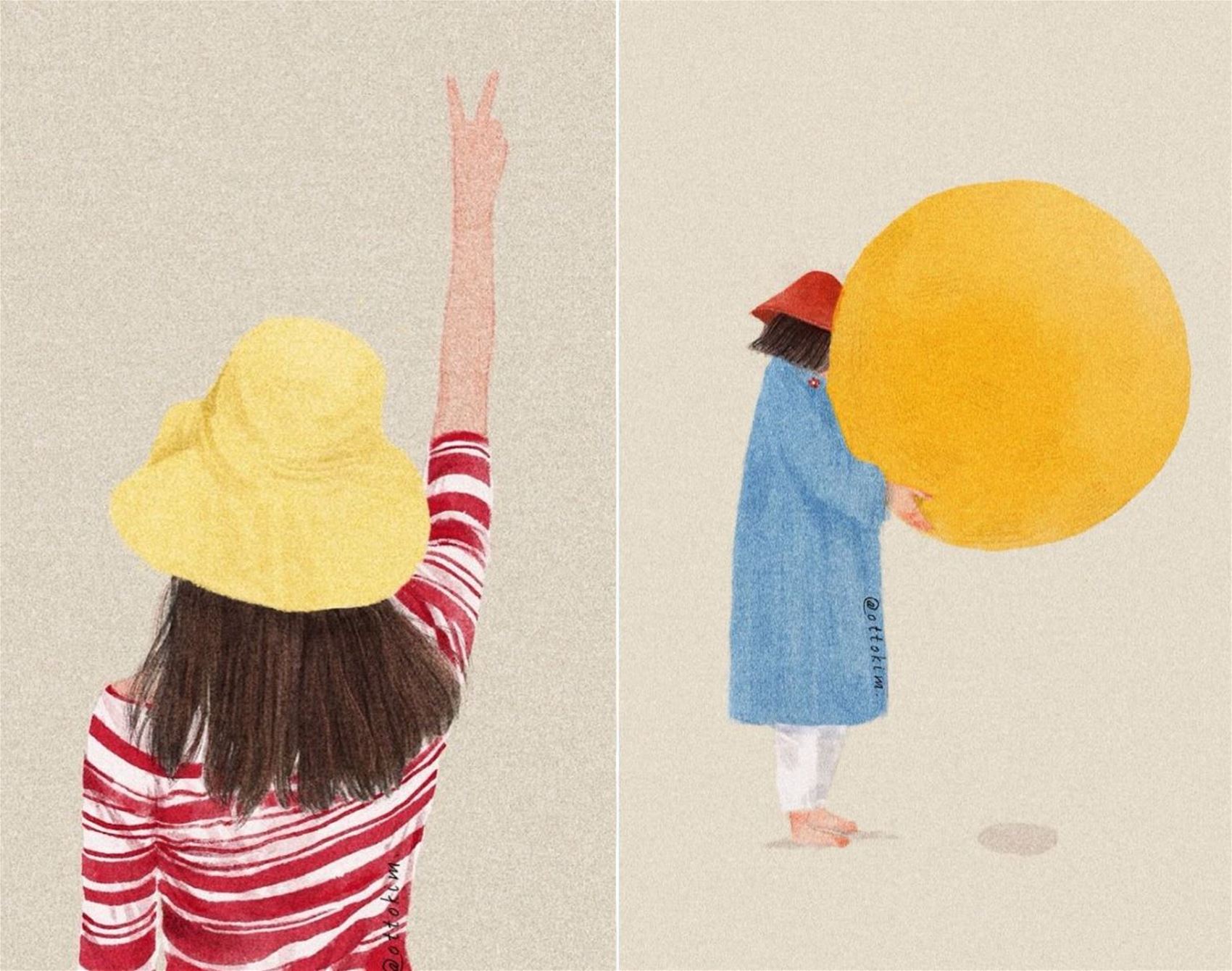 otto kim’s quiet illustrations