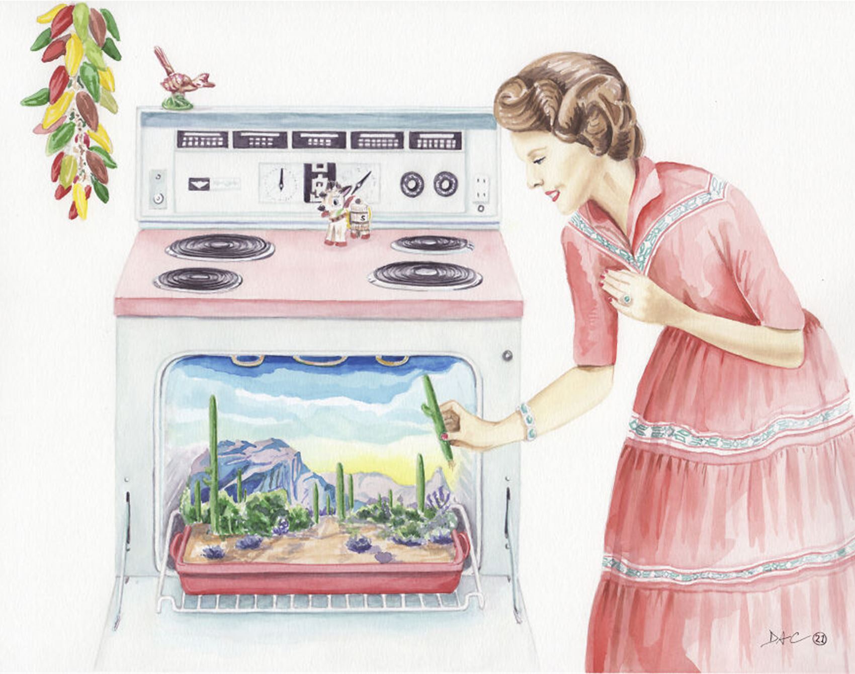 douglas clarke's retro watercolours