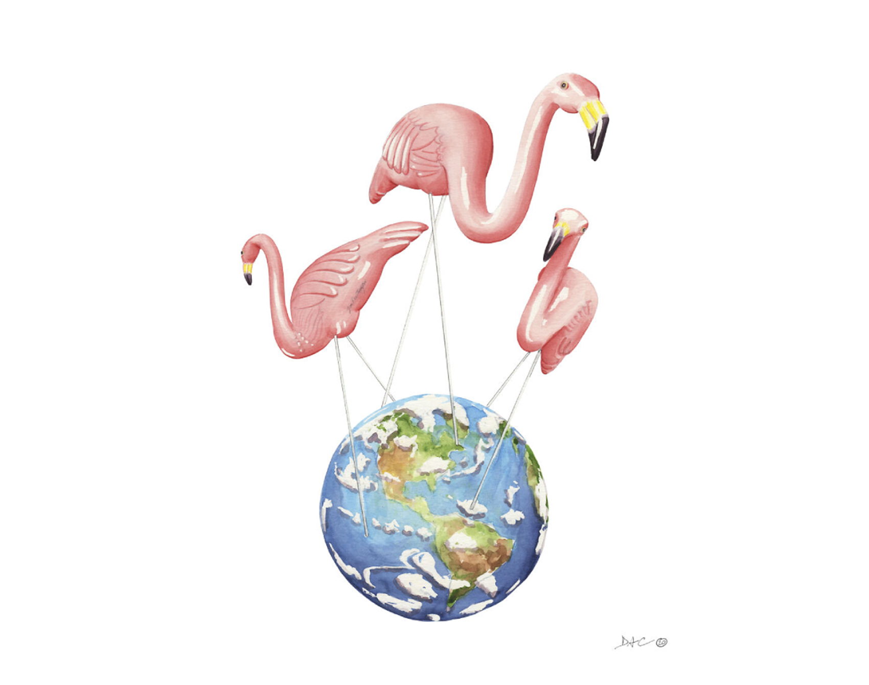 douglas clarke's retro watercolours