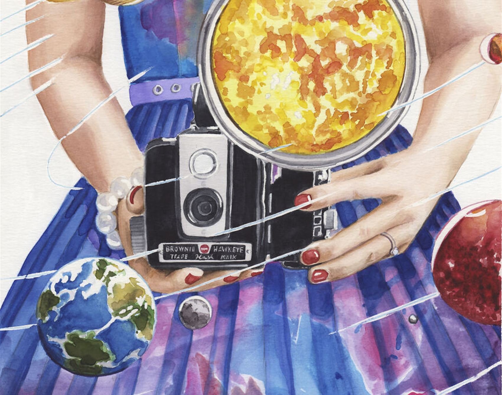 douglas clarke's retro watercolours