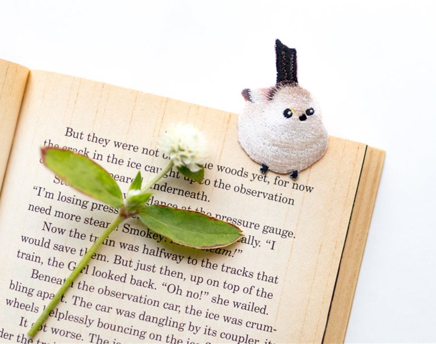 save your page with an embroidered critter