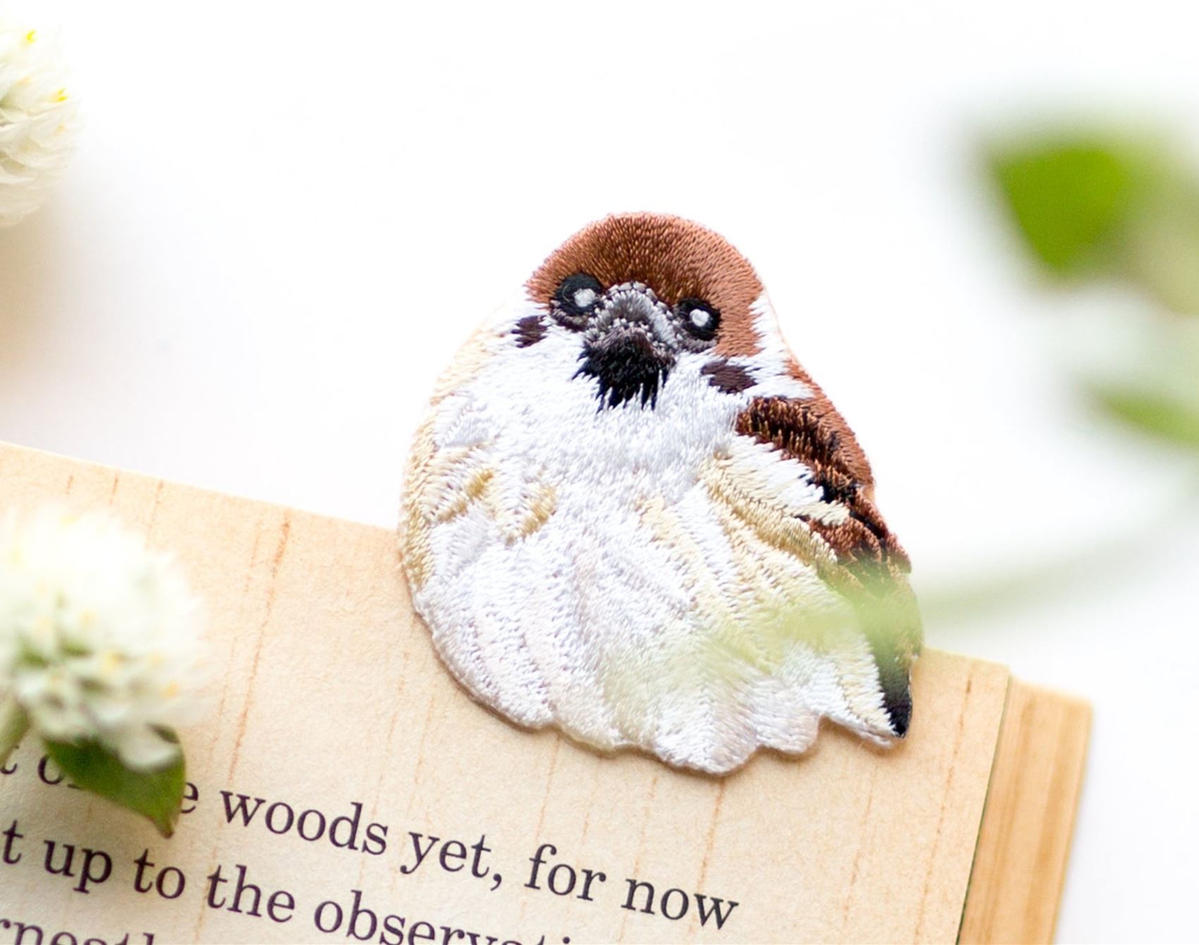 save your page with an embroidered critter