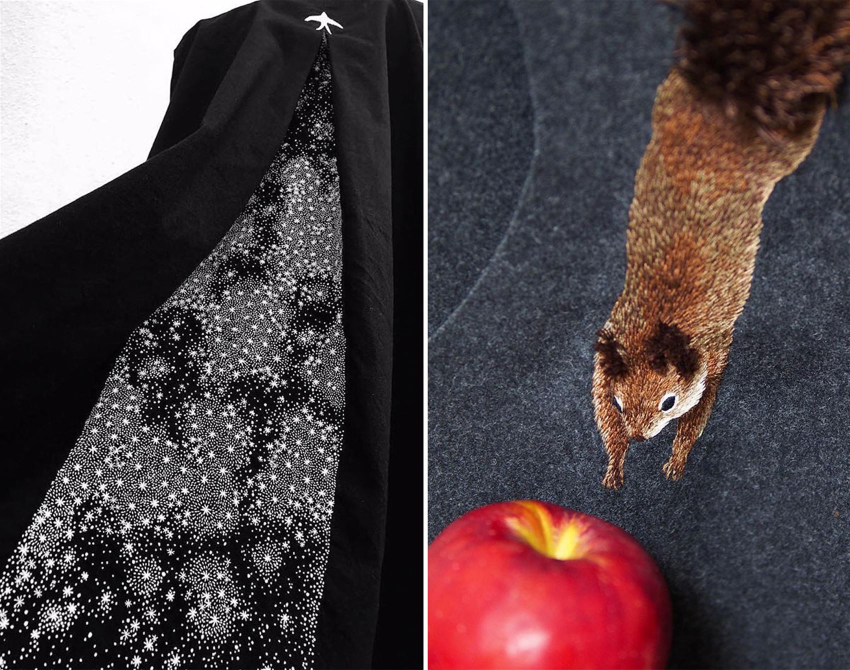 admire juno embroidery’s fluffy, 3D stitches