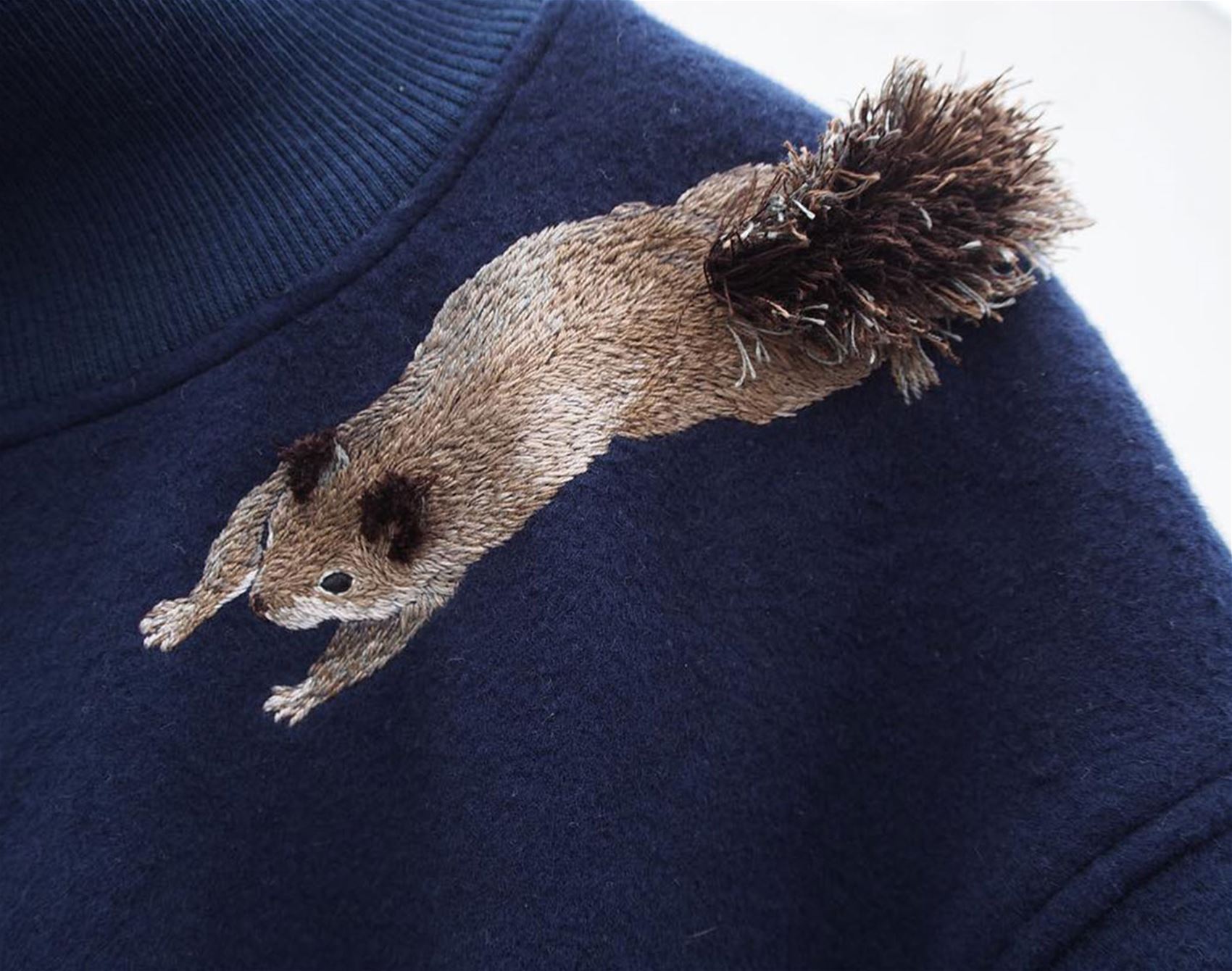 admire juno embroidery’s fluffy, 3D stitches