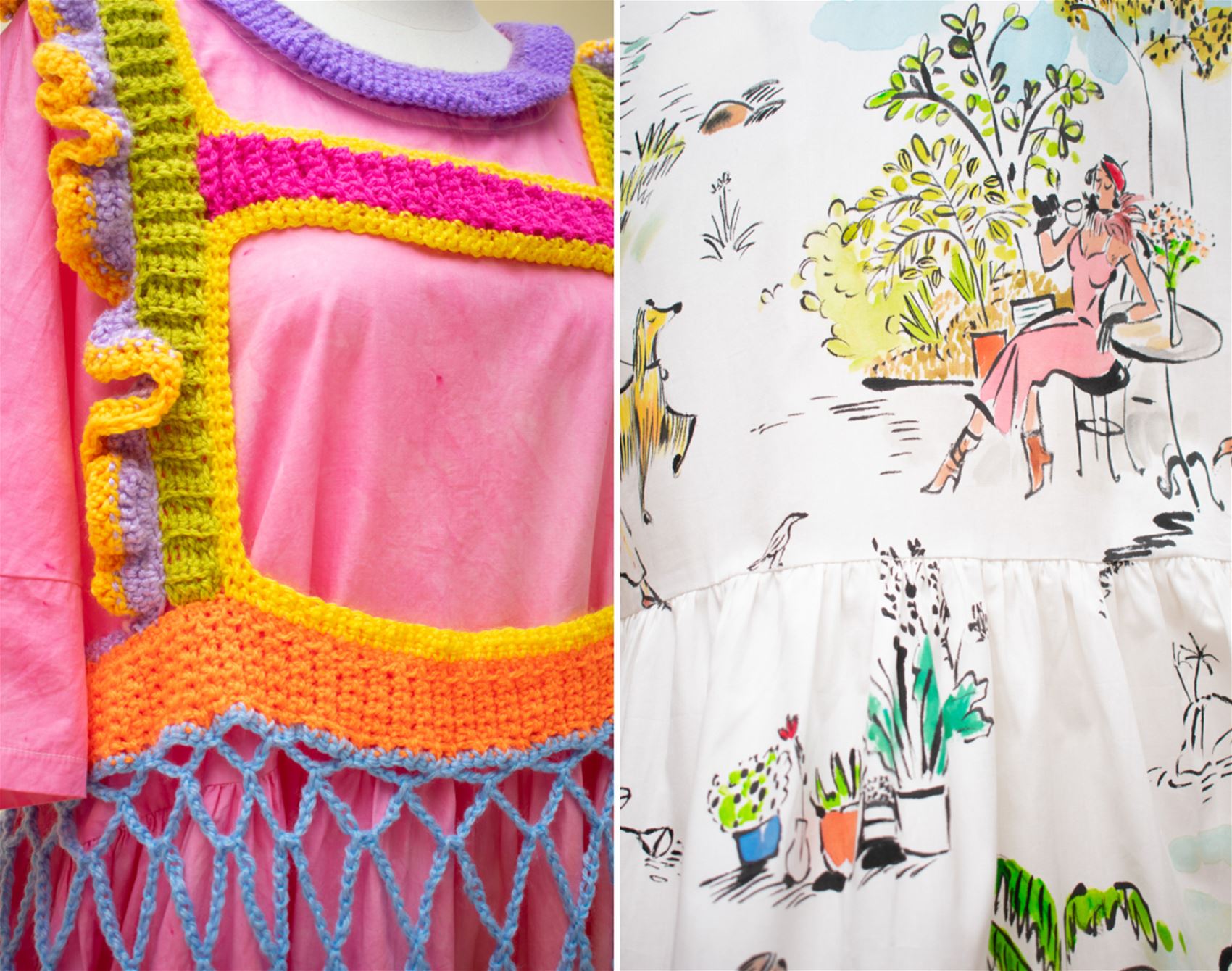 fashion meets art in the tent dress project