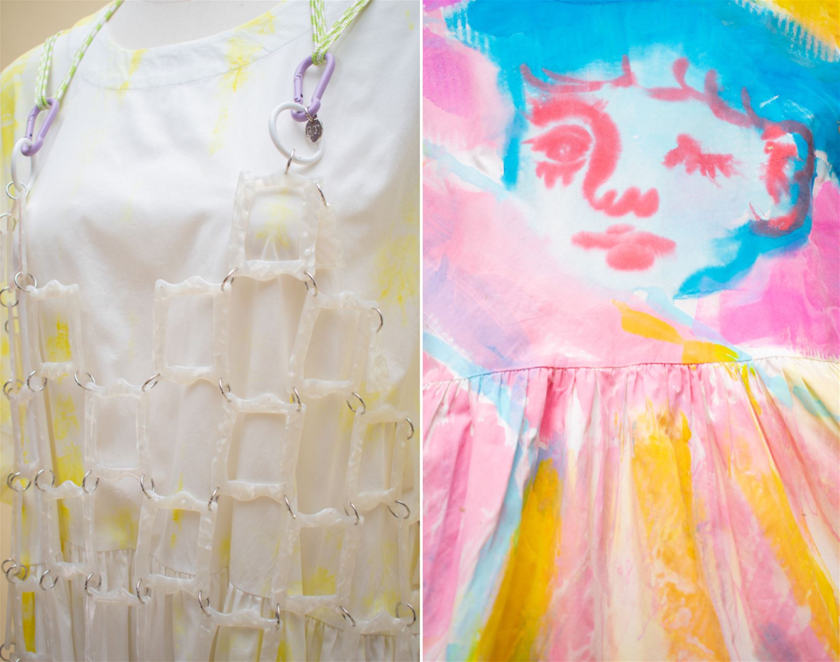 fashion meets art in the tent dress project