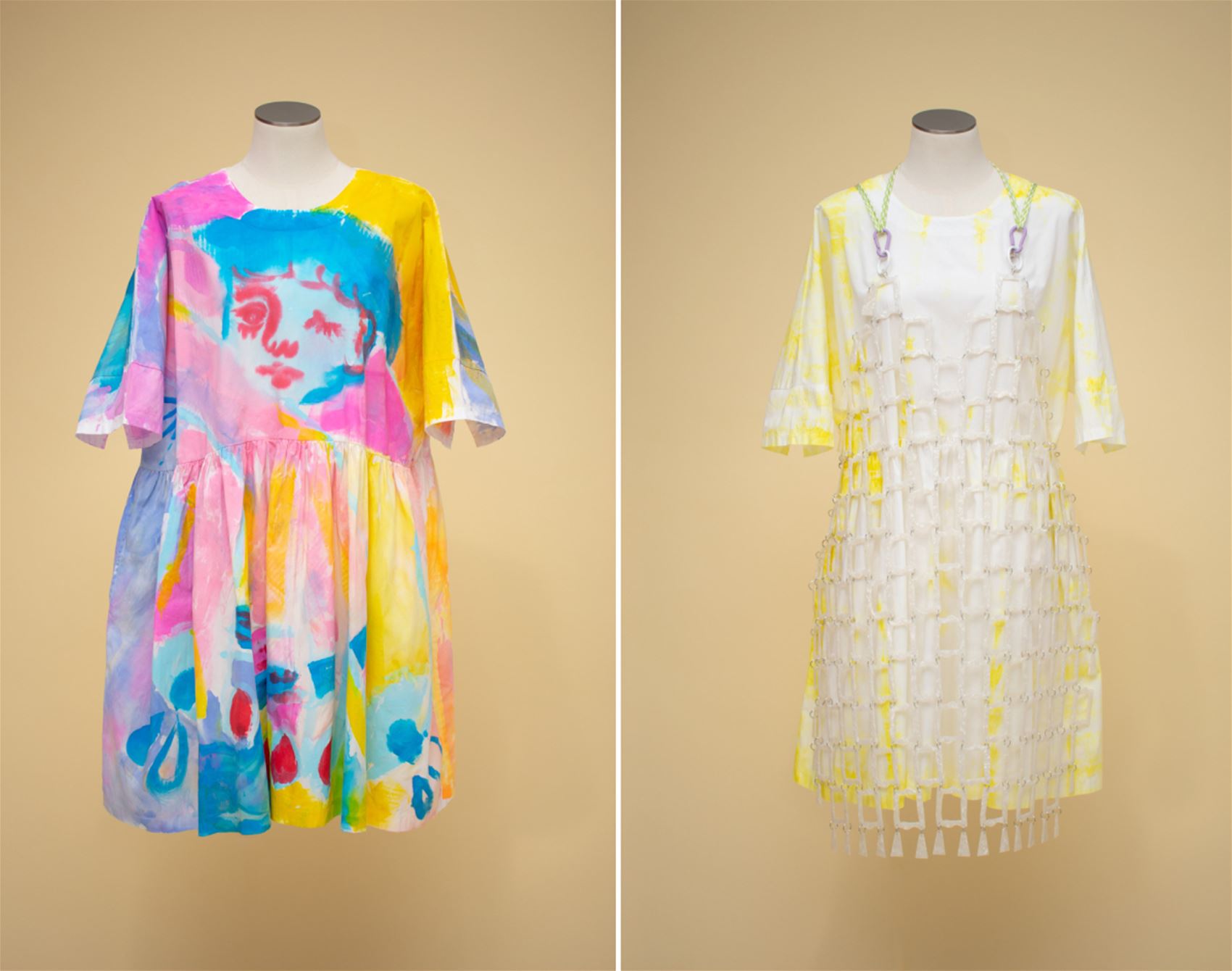 fashion meets art in the tent dress project