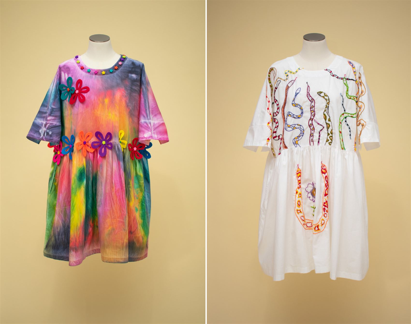 fashion meets art in the tent dress project