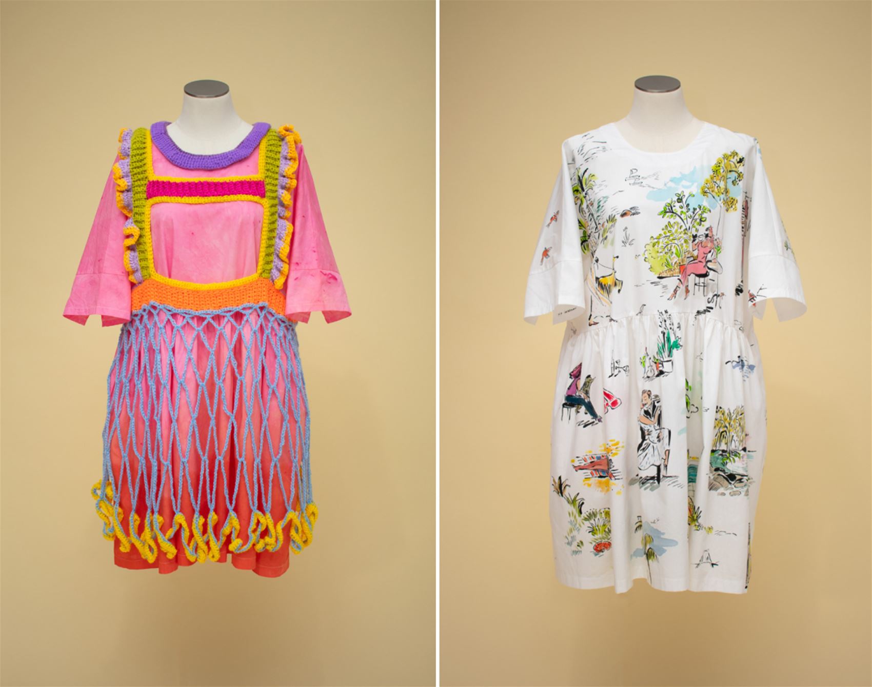fashion meets art in the tent dress project