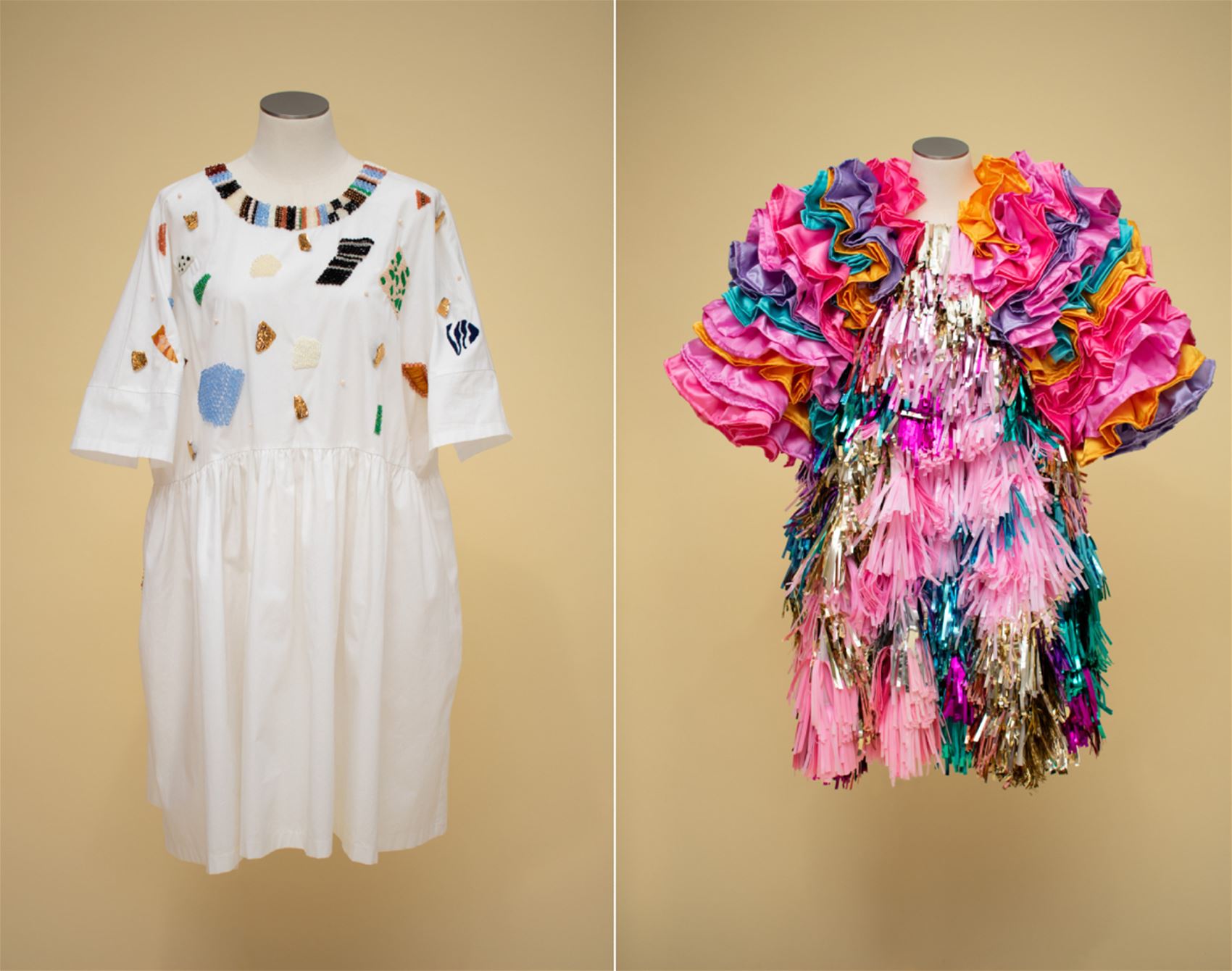 fashion meets art in the tent dress project