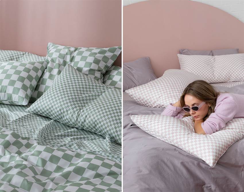 win a checkerboard bedding pack from the sheet society