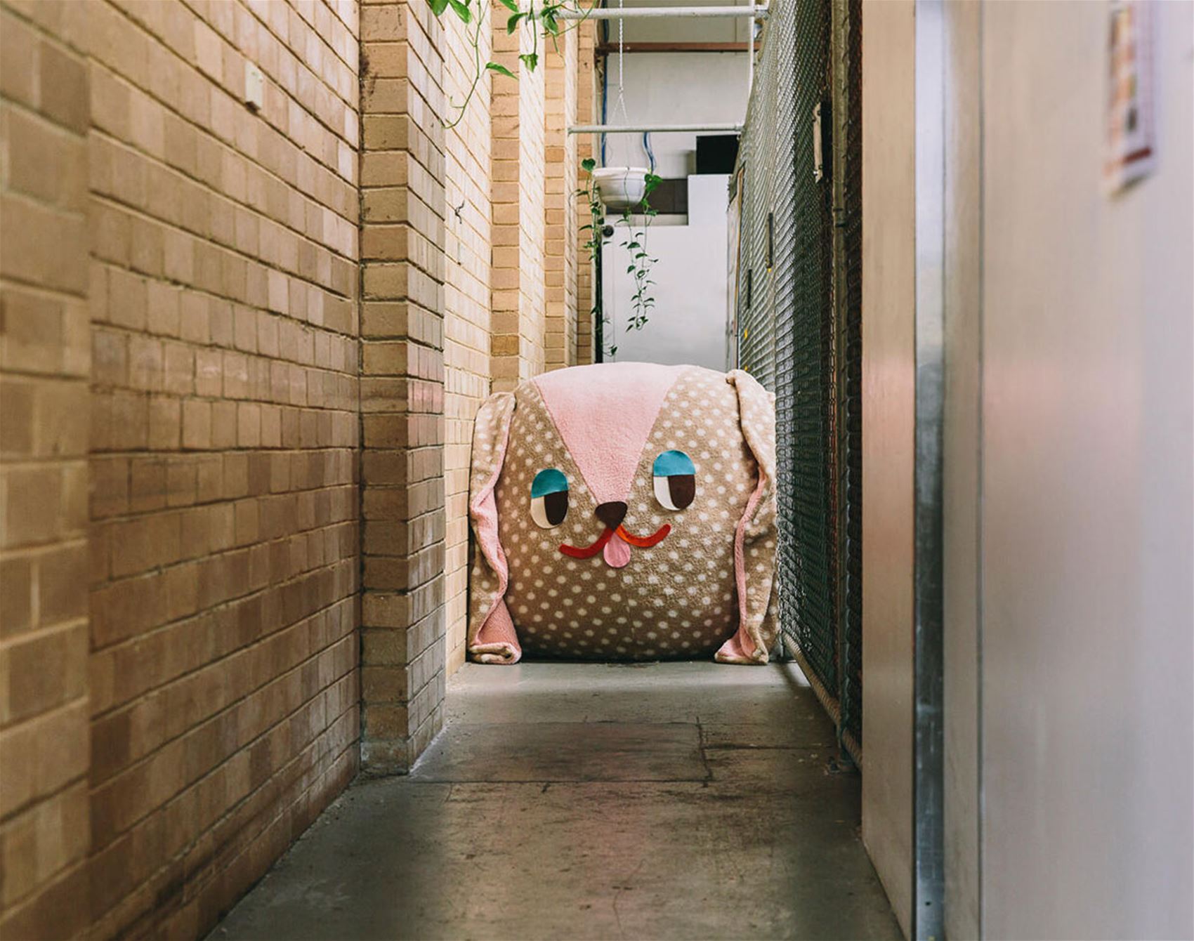 beci orpin's exhibition is dedicated to sketchbooks (and a giant puppy)