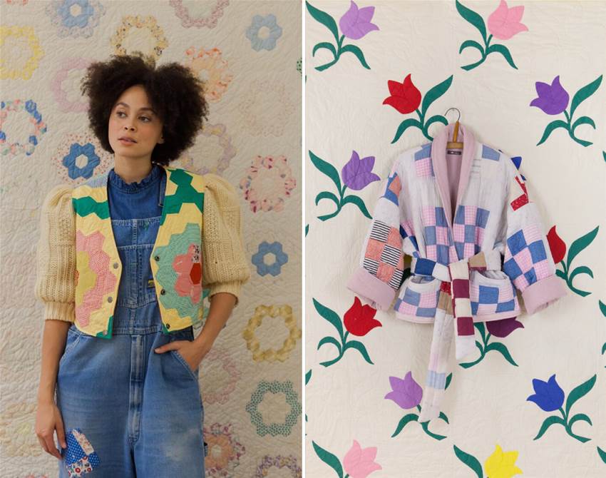 honeybea turns salvaged textiles into new duds