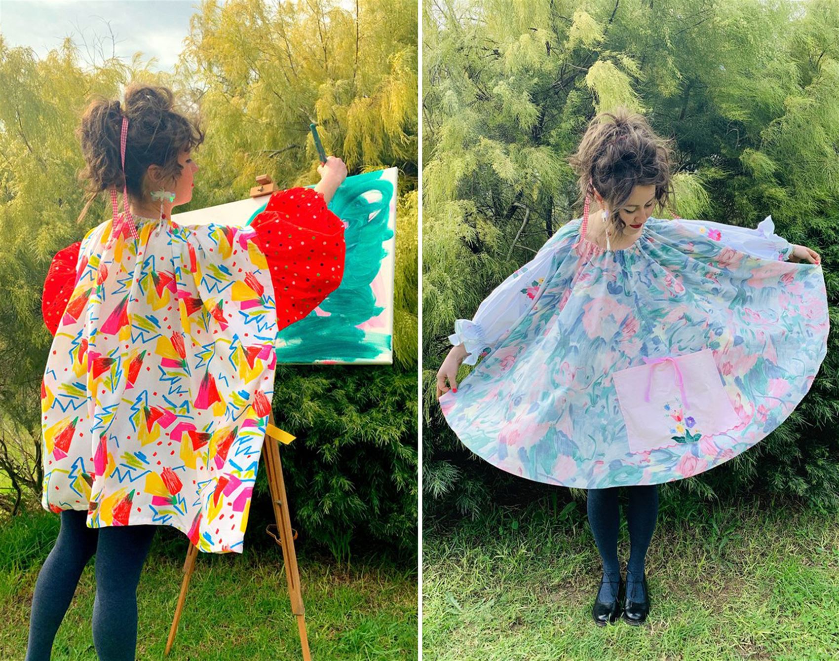 floaty art smocks by eat.me.do