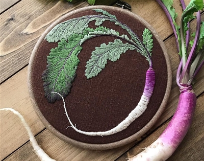 konekono kitsune&#8217;s garden of embroidered vegetables