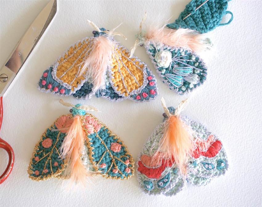 craft your own crocheted moths