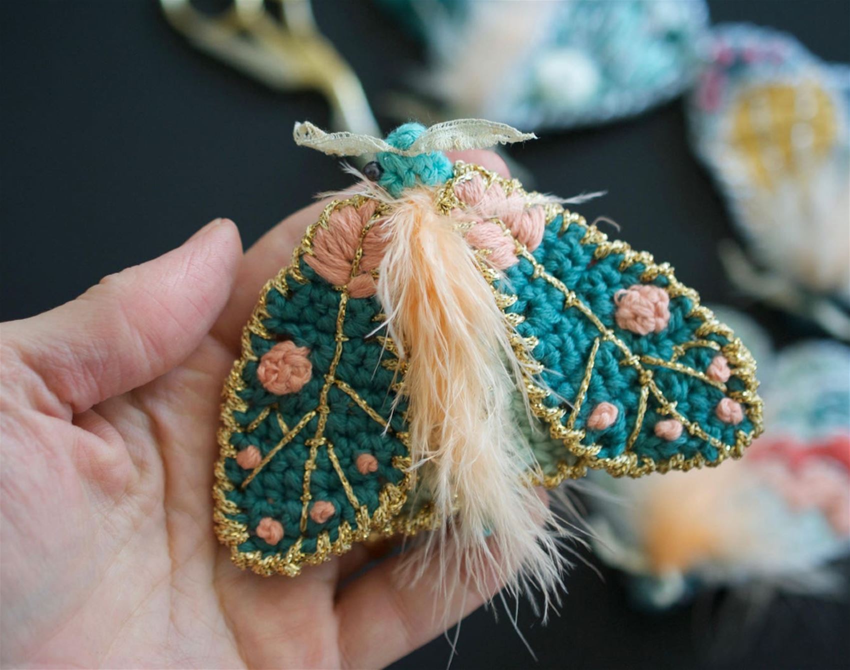 craft your own crocheted moths